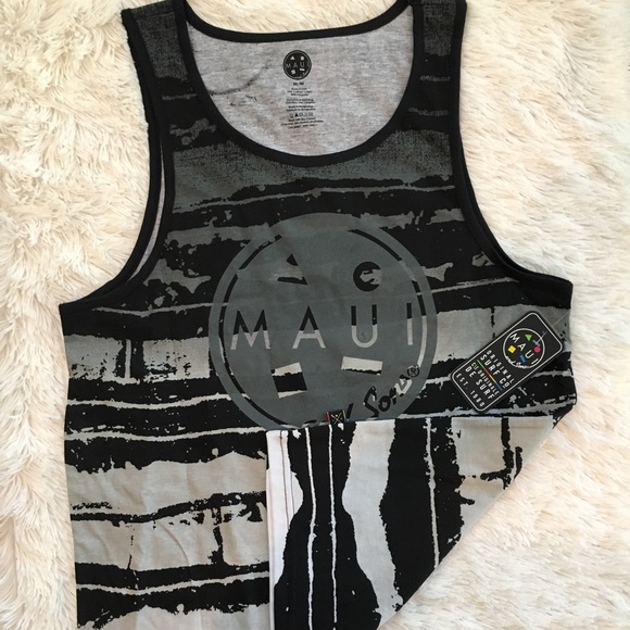 Men’s Summer Maui Tank Top Beach Boating Surf Camp - Picture 3 of 10